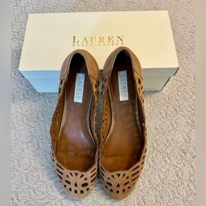Ralph Lauren Caley Suede Ballet Flat